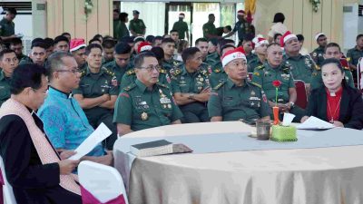 Pangdam XIV/Hasanuddin Hadiri Perayaan Natal Oikumene Tahun 2024 Secara Virtual