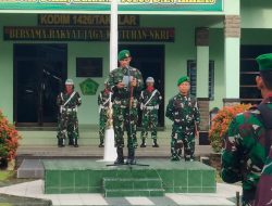 Komandan Kodim 1426/Takalar Jadi Irup Upacara Bendera 17 Januari 2025