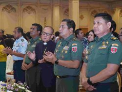 Irdam XIV/Hasanuddin Hadiri Perayaan Natal Oikumene Umat Kristiani Sulsel