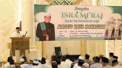 Hadiri Peringatan Isra Mi’raj, Danny Pomanto: Momentum Merajut Keyakinan ke Sang Pencipta