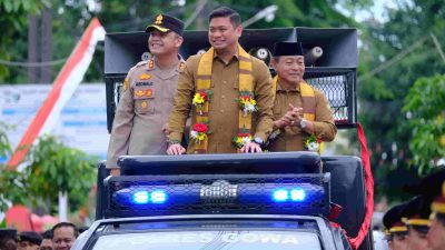 Lakukan Silaturahmi dan Ijin Pamit, Adnan-Kio Disambut Hangat Jajaran Polres dan BPN Gowa