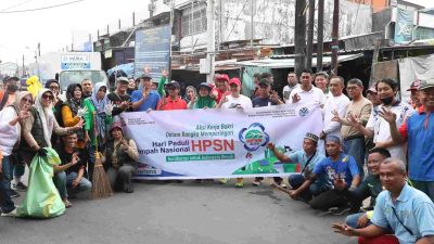 Peringati HPSN 2025, Pasar Panakukang Makassar Lakukan Aksi Bersih