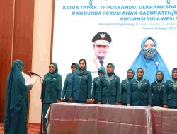 Melinda Aksa Resmi Dilantik Jadi Ketua TP PKK Kota Makassar 2025-2030