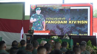 Pangdam XIV/Hasanuddin Laksanakan Kunjungan Kerja ke Wilayah Korem 143/HO