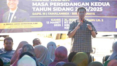 Tutup Reses di Tamalanrea, Andi Odhika Cakra Dengarkan Keluhan Warga Terkait Air Bersih