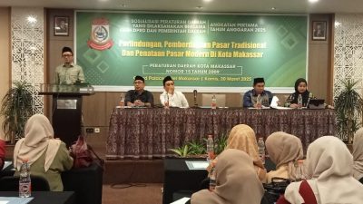 Sosialisasi Perda Nomor 15 Tahun 2009, Basdir Hadirkan PD Pasar Makassar Raya