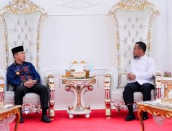 Terima Kunjungan Silaturahmi Gubernur Sultra, Andi Sudirman Bahas Konektivitas Udara dan Laut