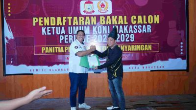 Sudirman Pasaribu Tidak Memenuhi Syarat, H Ismail Calon Tunggal Ketua KONI Makassar