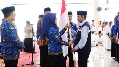 Husniah Talenrang Lepas Ratusan Jemaah Calon Haji Gowa
