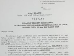 Keluarkan Surat Edaran, Kadisdik Makassar Larang Siswa Konvoi dan Lakukan Perpisahan
