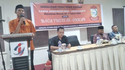 Sosialisasikan Perda No 1 Tahun 2012, Adi Akbar: Pentingnya Didik Generasi Muda Baca dan Tulis Al-Qur’an