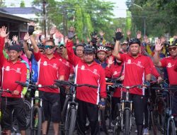 Jelang HUT Bhayangkara ke-79, Bupati Takalar Lepas Ribuan Peserta Fun Bike
