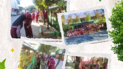 Hari Lingkungan Hidup, SDN Minasa Upa Ajak Guru dan Siswa Tanam Pohon dan Bersihkan Lingkungan Sekolah