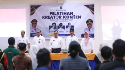 Kembangkan Skill Masyarakat, Bupati Takalar Buka Pelatihan Konten Kreator