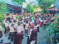 Sebelum Belajar Mengajar Dimulai, Siswa SDN Balang Bodong Gelar Senam Pagi Bersama
