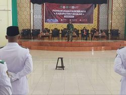 Usai Dikukuhkan, Dandim 1426/Takalar Berikan Motivasi ke Anggota Paskibraka