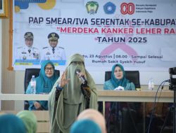 Fasilitasi Pemeriksaan Pap Smear, TP PKK Gowa: Lindungi Perempuan dari Kanker Rahim