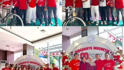 Rayakan HUT Kemerdekaan RI ke-80, Whize Prime Hotel Hasanuddin Makassar Gelar Lomba Antar Karyawan