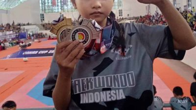 Siswi SD Inpres Malengkeri Bertingkat I, Cherilyn Queeanaia Elshanum Raih 2 Medali di Unhas Cup 2025