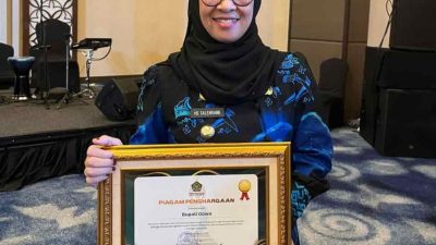 Dukung Penguatan Penyuluh Agama Islam, Bupati Gowa Terima Penghargaan dari Kemenag RI