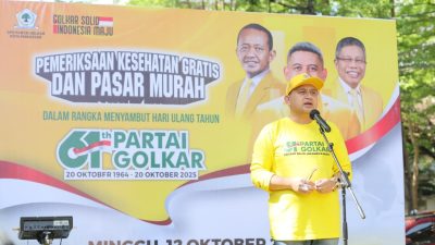 Rayakan Ultah ke-61, Golkar Makassar Adakan Pasar Murah dan Pemeriksaan Kesehatan Gratis
