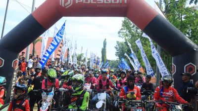 Peringati HUT TNI ke-80, Ribuan Rider Ramaikan Event Troff Hasanuddin di Takalar