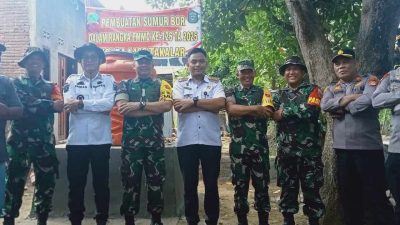 Camat Mangarabombang Bersama Kades Tope Jawa Terima Kunjungan Tim Wasev TMMD 2025