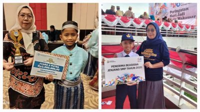 Aidil Panjaitan Siswa SMPN 27 Raih Juara I FTBI Tingkat Sulsel di HUT Makassar ke-418