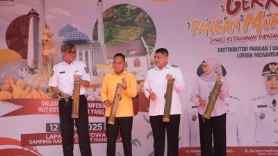 Wakil Ketua DPRD H Ismail Hadiri Gerakan Pangan Murah Pemkot Makassar