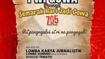 PWI Gelar Semarak Hari Jadi Gowa ke-705, Hadirkan Lomba Jurnalistik hingga Diskusi Tematik