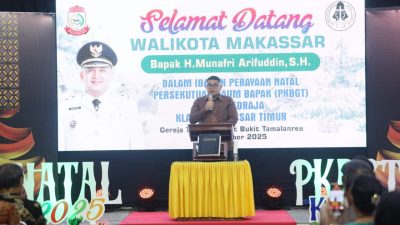 Di Perayaan Natal PKBGT, Munafri Tegaskan Pentingnya Jaga Harmoni Antar Umat Beragama