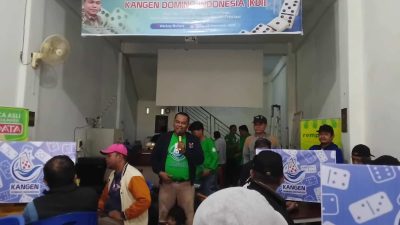48 Pasang Pemain Ramaikan Turnamen Domino, Silaturrahim Gardu KDI di Warkop Mutiara Makassar