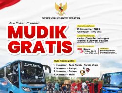 Program Mudik Gratis Nataru, Gubernur Sulsel Siapkan 7 Armada Bus