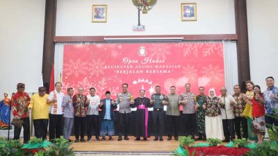 Hadiri Open House dan Silaturahmi Natal, Munafri Tekankan Perkuat Toleransi Antar Umat Beragama