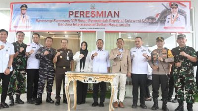 Angkat Ikon Geopark di Bandara Hasanuddin, Gubernur Andi Sudirman: Gerbang Awal Promosi Pariwisata Sulsel