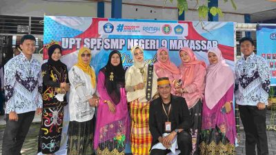 Peringatan HGN di SMPN 9 Makassar Berlangsung Meriah, Guru Ikut Lomba dan Dapat Doorprize