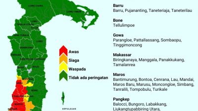 Potensi Curah Hujan Tinggi di Gowa, Bupati Talenrang Imbau Warga Tingkatkan Kewaspadaan
