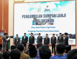 Terapkan Manajemen Talenta Perkuat Birokrasi, Gubernur Sulsel Lantik 7 Pejabat Eselon II
