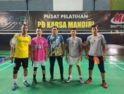 Regu Bulu Tangkis Putra PGRI Tallo Juara I PORSENIJAR Kota Makassar