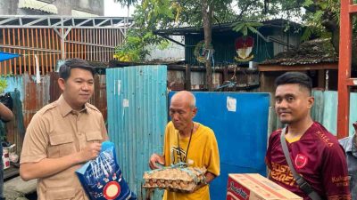 HUT ke-18 Partai Gerindra, Eric Horas Salurkan Bantuan ke Warga Kategori Miskin Ekstrem