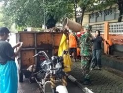 Tindaklanjuti Arahan Presiden Prabowo, Koramil 1408-02/Tallo dan SMKN 5 Makassar Gelar Aksi Bersih