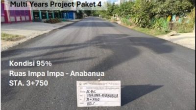 Gubernur Sulsel: Progres MYP Paket 4 Ruas Impa-impa – Anabanua Wajo Capai 95 Persen