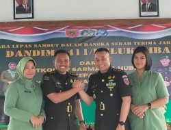 Lepas Sambut Dandim 1411/Bulukumba dari Letkol Inf Sarman ke Letkol Inf Heraldo Tabasonda