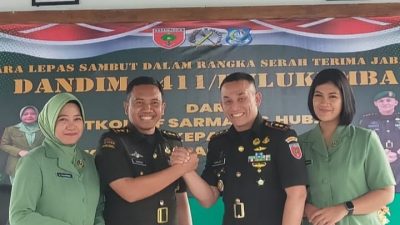 Lepas Sambut Dandim 1411/Bulukumba dari Letkol Inf Sarman ke Letkol Inf Heraldo Tabasonda