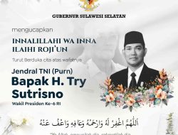 Gubernur Sulsel Sampaikan Duka Cita atas Wafatnya Wapres ke-6 RI Try Sutrisno