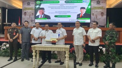 Pemkab Takalar – BNNP Sulsel Teken PKS, Menuju Pembentukan BNNK dan Desa Bersinar