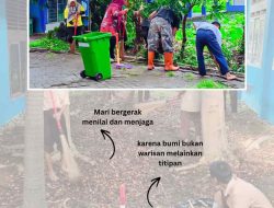 SMPN 21 Makassar Gelar Aksi Bersih Lingkungan Peringati Hari Peduli Sampah Nasional