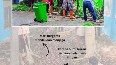 SMPN 21 Makassar Gelar Aksi Bersih Lingkungan Peringati Hari Peduli Sampah Nasional
