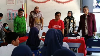 UNICEF Indonesia Tinjau Program Cek Kesehatan Gratis di SMPN 27 Makassar