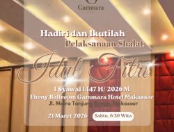 Gammara Hotel Makassar Gelar Salat Idul Fitri 1447 H di Ebony Ballroom
